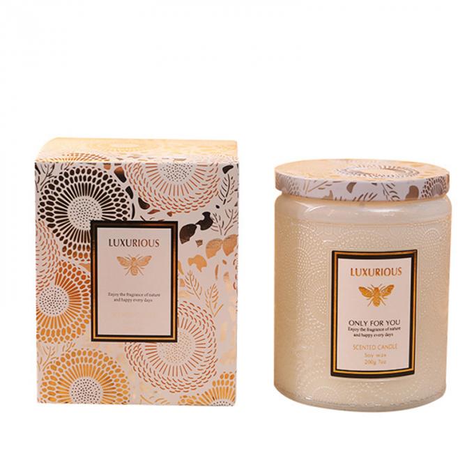 Η χονδρική μίνι τροπική σόγια σημαδεύει τη Scented σόγιας κεριών Scented γυαλιού κεριών συνήθεια ετικετών κεριών ιδιωτική