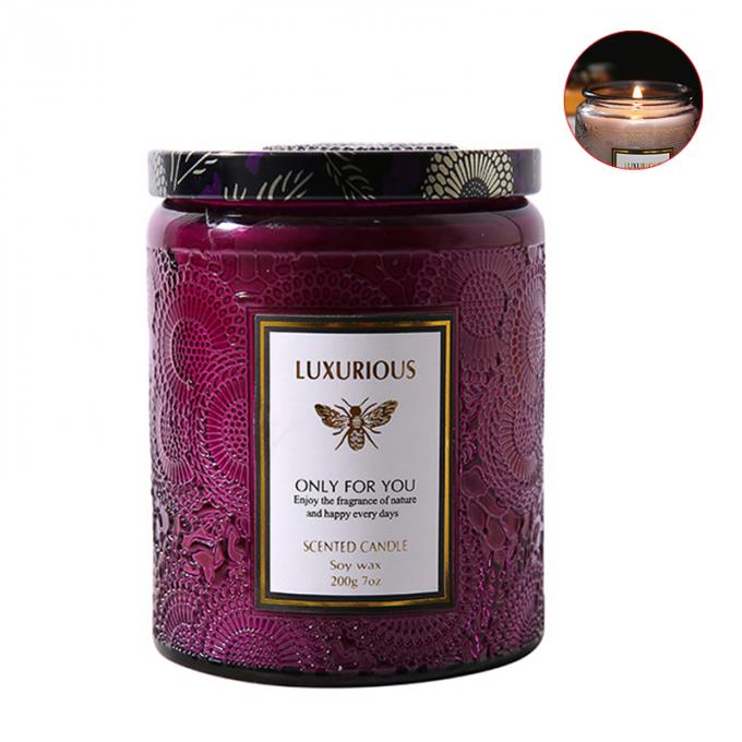 Η χονδρική μίνι τροπική σόγια σημαδεύει τη Scented σόγιας κεριών Scented γυαλιού κεριών συνήθεια ετικετών κεριών ιδιωτική