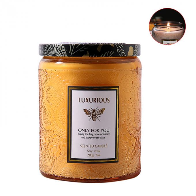 Η χονδρική μίνι τροπική σόγια σημαδεύει τη Scented σόγιας κεριών Scented γυαλιού κεριών συνήθεια ετικετών κεριών ιδιωτική
