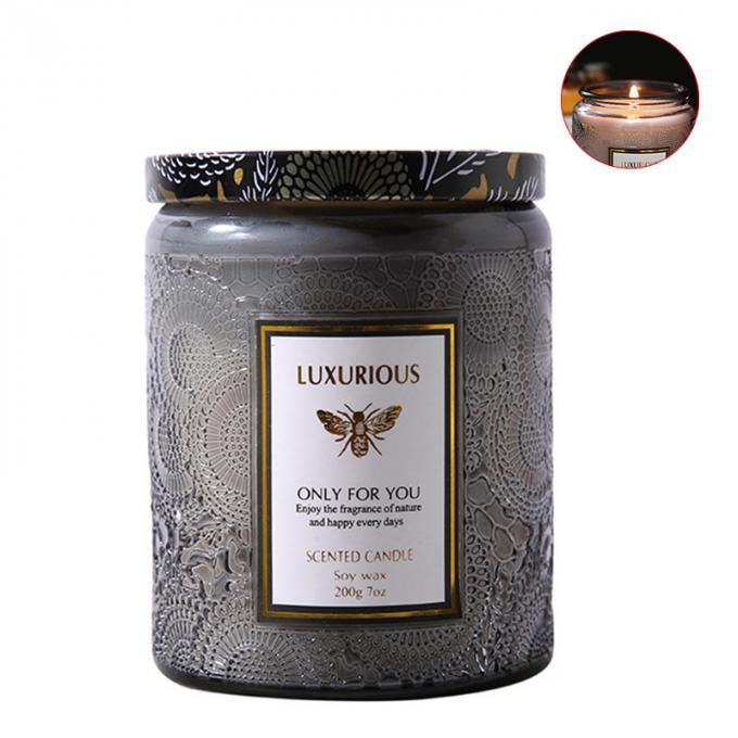 Η χονδρική μίνι τροπική σόγια σημαδεύει τη Scented σόγιας κεριών Scented γυαλιού κεριών συνήθεια ετικετών κεριών ιδιωτική