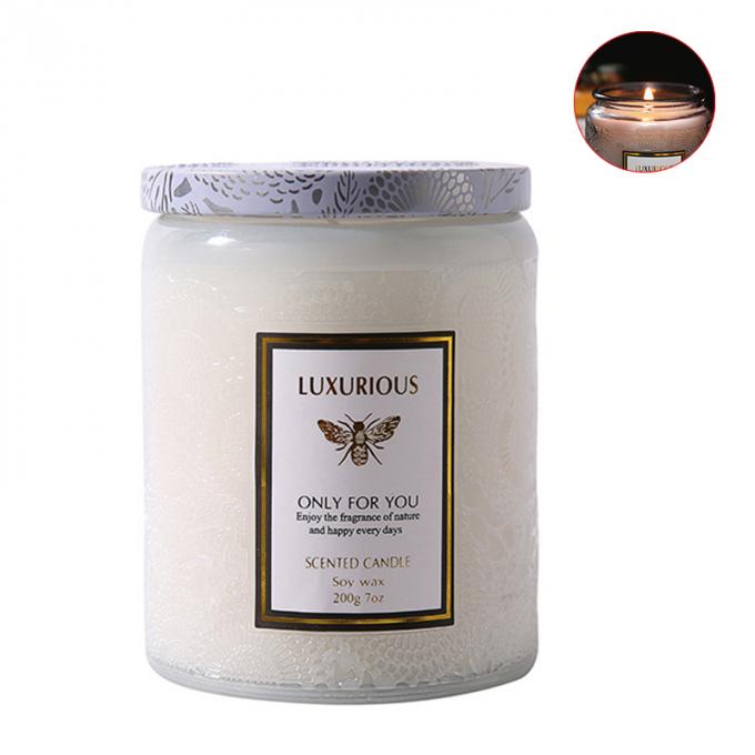 Η χονδρική μίνι τροπική σόγια σημαδεύει τη Scented σόγιας κεριών Scented γυαλιού κεριών συνήθεια ετικετών κεριών ιδιωτική