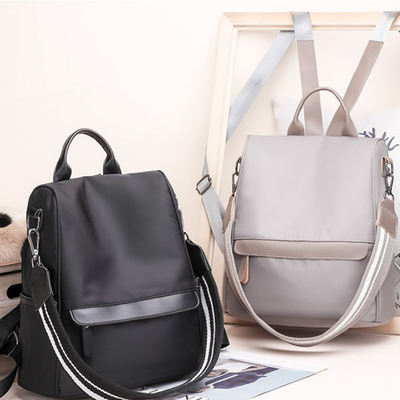 Oxford Women Tote Handbags , 12CM Tote Bag Backpack Convertible
