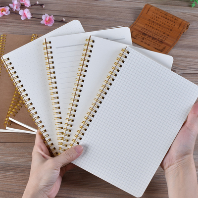 kraft hardcover A5 Spiral Bound Lined Notebook 142mm x 212mm Daily Use