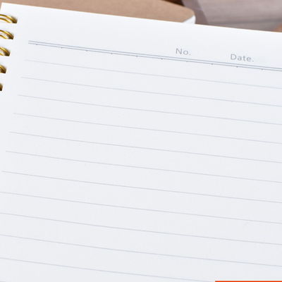 kraft hardcover A5 Spiral Bound Lined Notebook 142mm x 212mm Daily Use